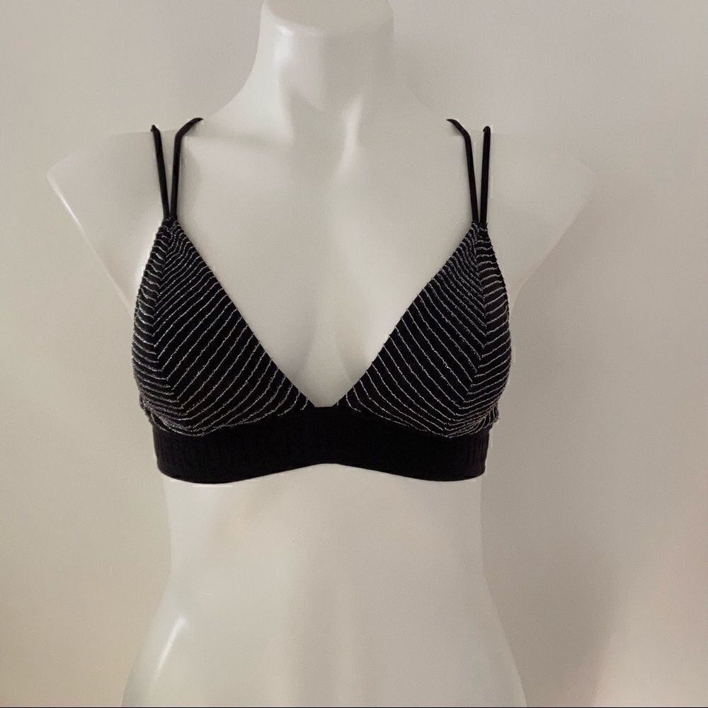 VS metallic strappy bra 